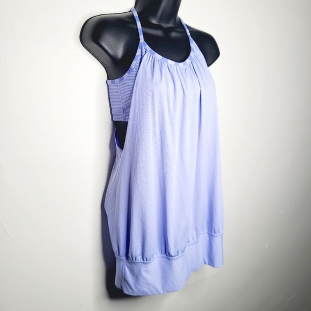 Lululemon No Limit Tank - Mini Stripe Lavender Dusk